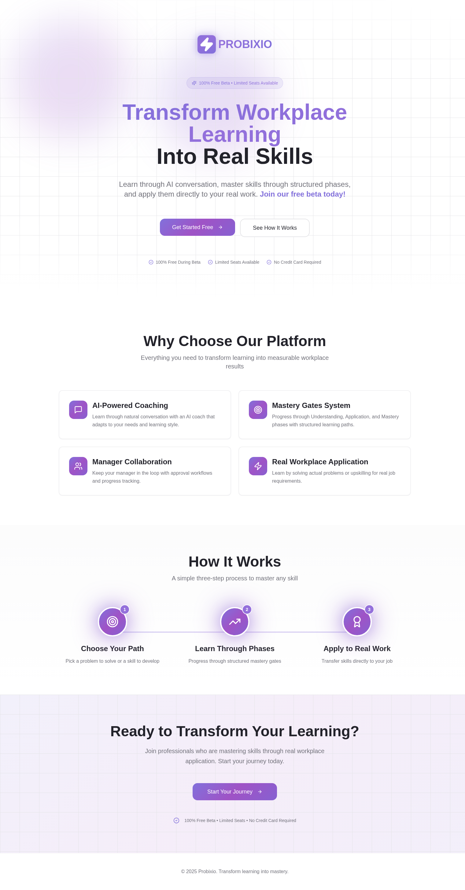 Probixio AI learning engine